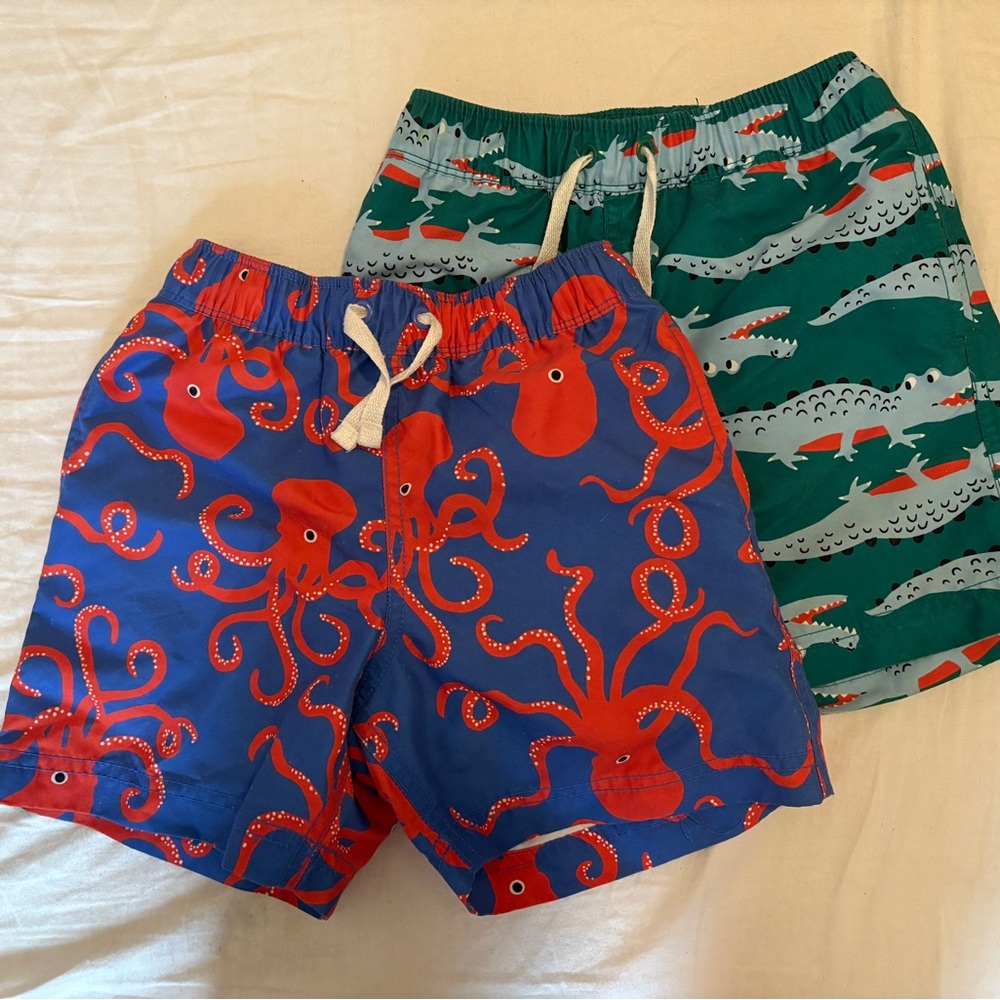 Octopus and Crocodile bathing suits for 4 year old